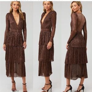 Sabina Musayev Midi Formal Fall Winter Wedding Guest Dress